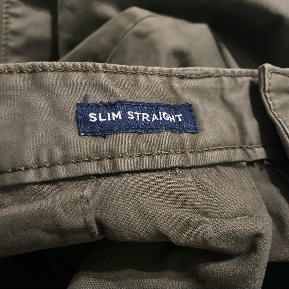 NEW American Eagle Green Slim Straight Khaki Chino Pants - Picture 5 of 6